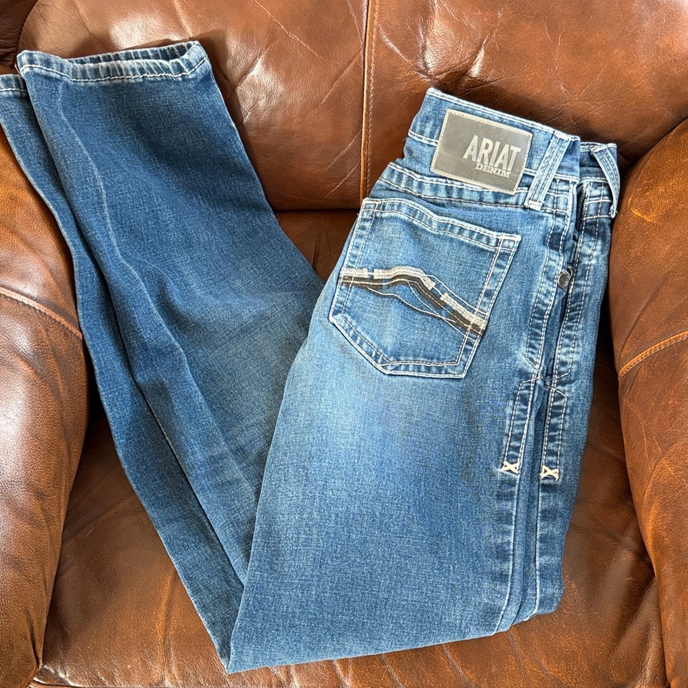 Ariat Men's Blue Bootcut Denim Jeans